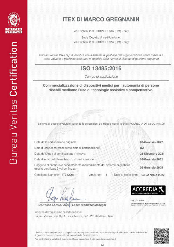 Certificazione ISO 13485